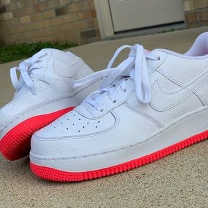 white Nike air forces